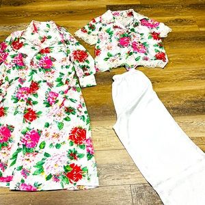 Vintage Victoria secret gold label robe and pajama matching set